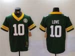 Green Bay Packers #10 Jordan Love Green 2023 F.U.S.E. With Patch Limited Stitched Jersey
