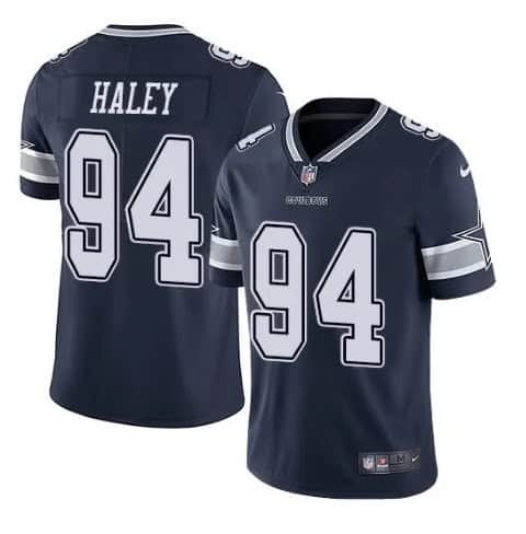 Dallas Cowboys #94 Charles Haley Navy Vapor Untouchable Limited Stitched Jersey