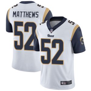 Los Angeles Rams #52 Clay Matthews White Vapor Untouchable Limited Stitched Jersey