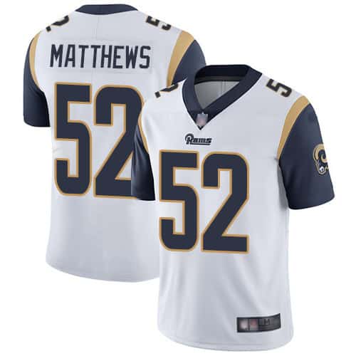 Los Angeles Rams #52 Clay Matthews White Vapor Untouchable Limited Stitched Jersey