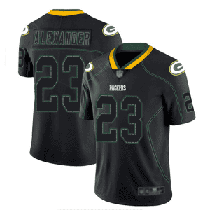 Green Bay Packers #23 Jaire Alexander Black Lights Out Color Rush Limited Stitched Jersey