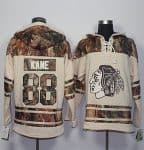 Blackhawks #88 Patrick Kane Cream Camo Stitched Jersey