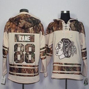 Blackhawks #88 Patrick Kane Cream Camo Stitched Jersey