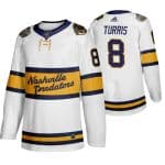 Nashville Predators Adidas #8 Kyle Turris White 2020 Winter Stitched Jersey