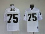 Mitchell And Ness Raiders Howie Long #75 Stitched White Jersey