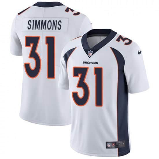 Denver Broncos #31 Justin Simmons White Vapor Untouchable Limited Stitched Jersey