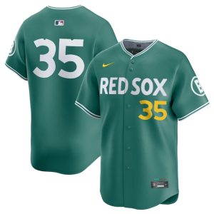 Boston Red Sox #35 Garrett Crochet Green 2025 City Connect Limited Stitched Jersey