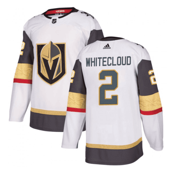 Vegas Golden Knights #2 Zach Whitecloud White Stitched Jersey
