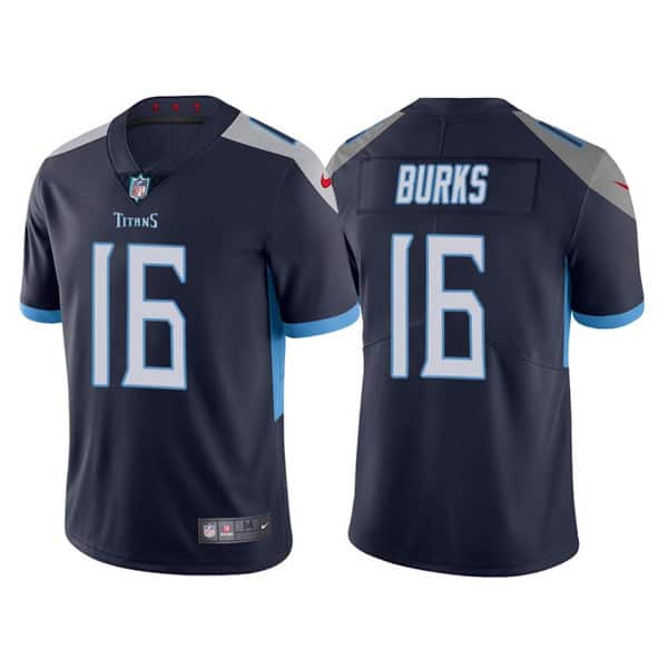 Tennessee Titans #16 Treylon Burks Navy Vapor Untouchable Stitched Jersey