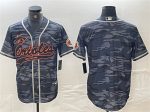 Baltimore Orioles Blank Gray Camo Cool Base Stitched Jersey