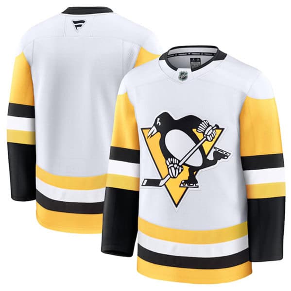 Pittsburgh Penguins Blank White 2024-25 Away Stitched Jersey