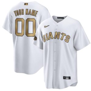 San Francisco Giants Custom White 2022 All-Star Cool Base Stitched Jersey
