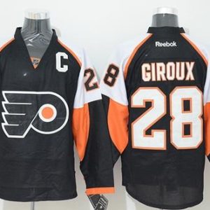 Flyers #28 Claude Giroux Black Stitched Jersey