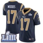 Los Angeles Rams #17 Robert Woods Navy Blue Super Bowl LIII Vapor Untouchable Limited Stitched Jersey