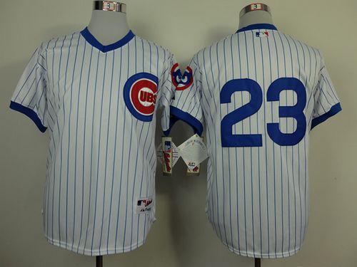Cubs #23 Ryne Sandberg White 1988 Turn Back The Clock Stitched Jersey