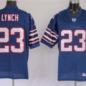 Buffalo Bills #23 Marshawn Lynch Blue Mitchell and Ness Throwback Stitched Jersey