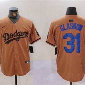 Los Angeles Dodgers #31 Mike Piazza Brown Cool Base Stitched Jersey