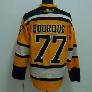 Bruins #77 Ray Bourque Stitched Winter Classic Yellow Jersey