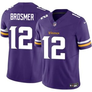 Minnesota Vikings #12 Max Brosmer Purple 2025 F.U.S.E. Vapor Untouchable Limited Football Stitched Jersey