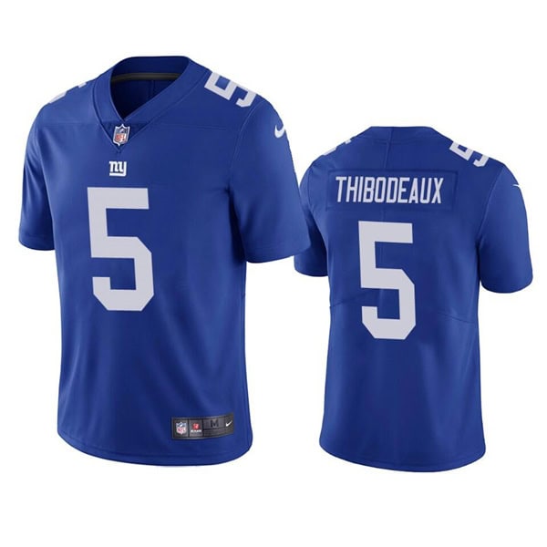 New York Giants #5 Kayvon Thibodeaux 2022 Blue Vapor Untouchable Limited Stitched Jersey