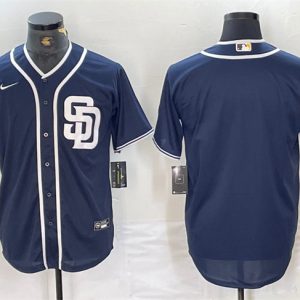 San Diego Padres Blank Navy Cool Base Stitched Jersey