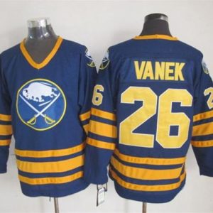 Sabres #26 Thomas Vanek Navy Blue CCM Throwback Stitched Jersey