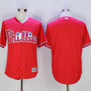 Phillies Blank Red New Cool Base Stitched Jersey