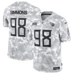 Tennessee Titans #98 Jeffery Simmons Arctic Camo 2024 F.U.S.E. Salute To Service Limited Stitched Jersey