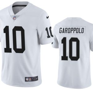 Las Vegas Raiders #10 Jimmy Garoppolo White Vapor Untouchable Stitched Jersey