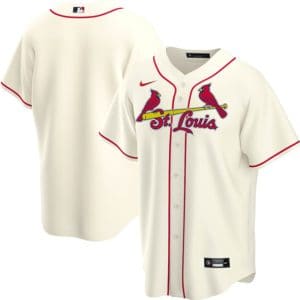 St. Louis Cardinals Blank Cream Cool Base Stitched Jersey