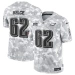 Philadelphia Eagles #62 Jason Kelce 2024 F.U.S.E Arctic Camo Salute To Service Limited Stitched Jersey