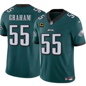 Philadelphia Eagles #55 Brandon Graham Green 2024 F.U.S.E. With 4-Star C Patch Vapor Untouchable Limited Stitched Jersey
