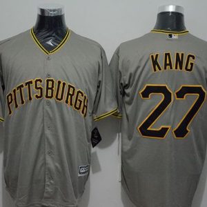 Pirates #27 Jung-Ho Kang Grey New Cool Base Stitched Jersey