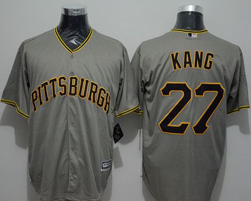 Pirates #27 Jung-Ho Kang Grey New Cool Base Stitched Jersey