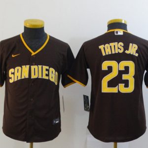 San Diego Padres #23 Fernando Tatis Jr. Coffee Flex Base Stitched Jersey