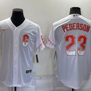 San Francisco Giants #23 Joc Pederson White City Connect Cool Base Stitched Jersey