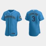 Seattle Mariners #3 J.P. Crawford Royal Flex Base Stitched Jersey