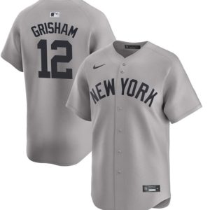 New York Yankees #12 Trent Grisham Gray 2024 Away Limited Cool Base Stitched Jersey