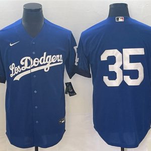 Los Angeles Dodgers #35 Cody Bellinger Royal City Connect Cool Base Stitched Jersey