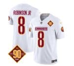 Washington Commanders #8 Brian Robinson White 2023 F.U.S.E. 90th Anniversary Vapor Limited Stitched Jersey