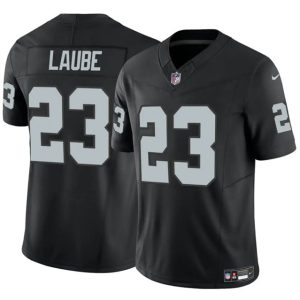 Las Vegas Raiders #23 Dylan Laube Black 2024 F.U.S.E. Vapor Stitched Jersey