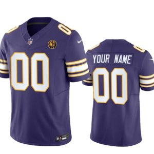 Minnesota Vikings Custom Purple 2023 F.U.S.E. Throwback With John Madden Patch Vapor Limited Stitched Jersey