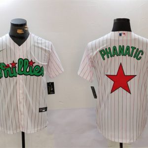 Philadelphia Phillies Phanatic White Green Cool Base Stitched Jersey