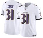 Baltimore Ravens #31 Dalvin Cook White 2024 F.U.S.E. Vapor Limited Jersey