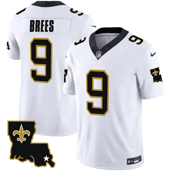 New Orleans Saints #9 Drew Brees White 2023 F.U.S.E. 1987 Legacy Vapor Stitched Jersey