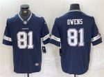 Dallas Cowboys #81 Terrell Owens Navy Vapor Untouchable Limited Stitched Jersey