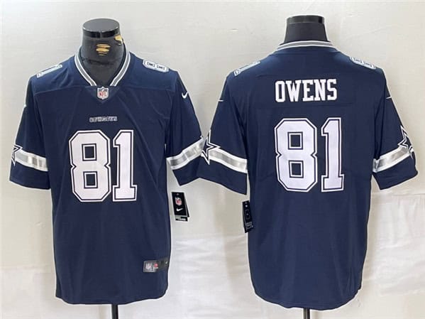 Dallas Cowboys #81 Terrell Owens Navy Vapor Untouchable Limited Stitched Jersey