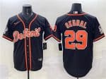 Detroit Tigers #29 Tarik Skubal Black With Patch Cool Base Stitched Jersey