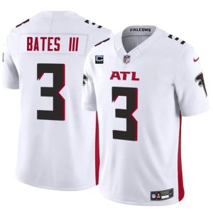 Atlanta Falcons #3 Jessie Bates III White 2024 F.U.S.E With 3-Star C Patch Vapor Untouchable Limited Stitched Jersey
