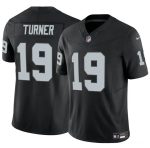 Las Vegas Raiders #19 DJ Turner Black F.U.S.E. Vapor Stitched Jersey